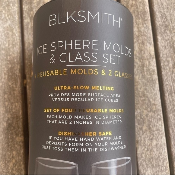 NEW! BLKSMITH Ice Sphere Molds & Cocktail Glass Set 🍹❄️ - Picture 7 of 10